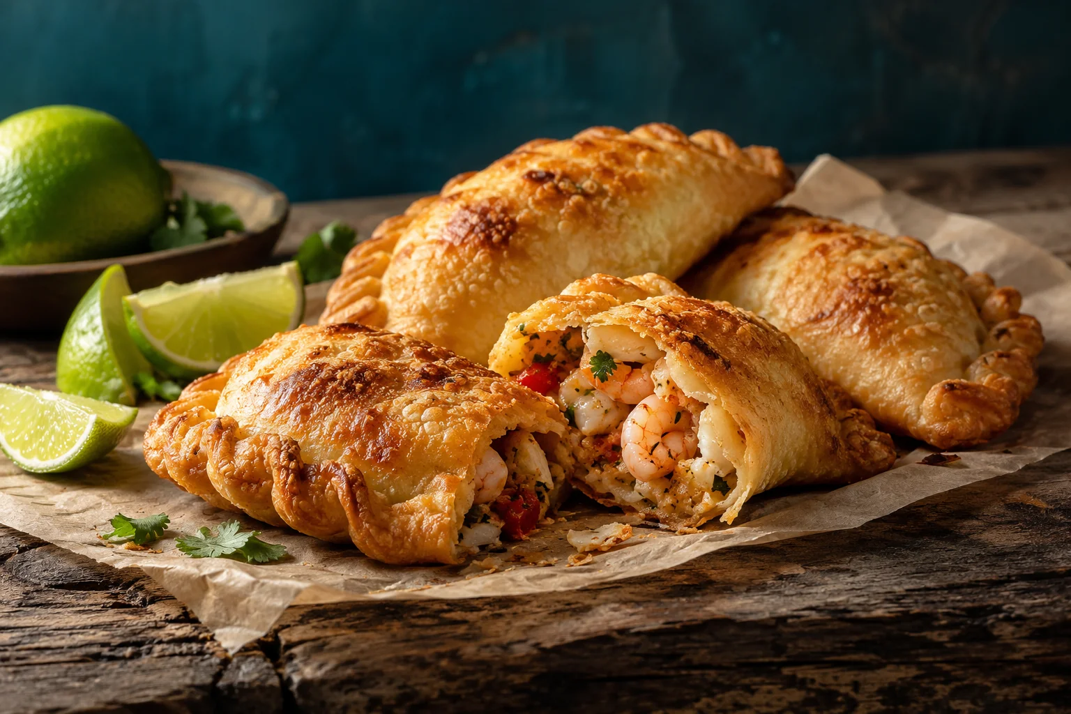 Imagen generada referencial de Empanadas; no es un plato real del negocio